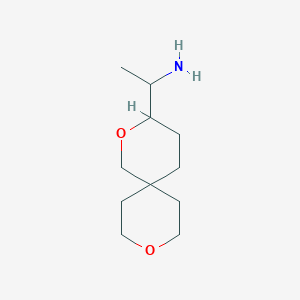 molecular formula C11H21NO2 B2973662 1-(2,9-Dioxaspiro[5.5]undecan-3-yl)ethanamine CAS No. 2248278-39-7