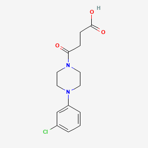 4-[4-(3-Chlorophenyl)piperazin-1-yl]-4-oxobutanoic acid