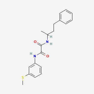 molecular formula C19H22N2O2S B2973688 N1-(3-(methylthio)phenyl)-N2-(4-phenylbutan-2-yl)oxalamide CAS No. 941998-60-3