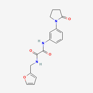 N1-(furan-2-ylmethyl)-N2-(3-(2-oxopyrrolidin-1-yl)phenyl)oxalamide