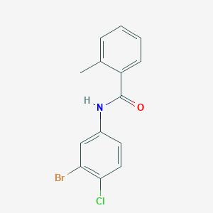 N-(3-bromo-4-chlorophenyl)-2-methylbenzamide