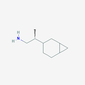 molecular formula C10H19N B2973739 (2R)-2-(3-Bicyclo[4.1.0]heptanyl)propan-1-amine CAS No. 2248213-74-1