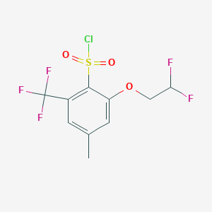 2-(2,2-Difluoroethoxy)-4-methyl-6-(trifluoromethyl)benzenesulfonyl chloride