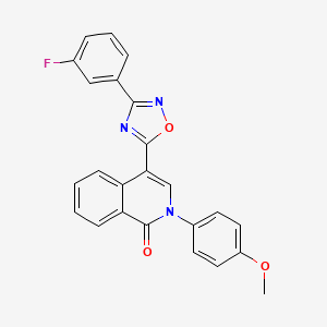 4-[3-(3-fluorophenyl)-1,2,4-oxadiazol-5-yl]-2-(4-methoxyphenyl)isoquinolin-1(2H)-one
