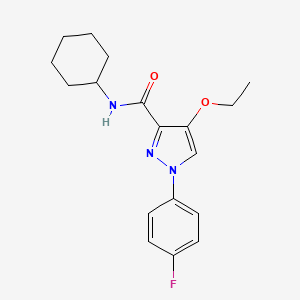 N-cyclohexyl-4-ethoxy-1-(4-fluorophenyl)-1H-pyrazole-3-carboxamide
