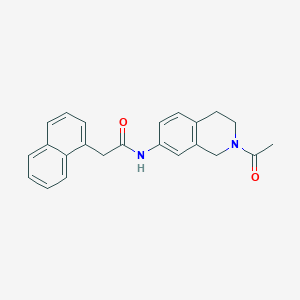 molecular formula C23H22N2O2 B2973766 N-(2-乙酰-1,2,3,4-四氢异喹啉-7-基)-2-(萘-1-基)乙酰胺 CAS No. 955757-98-9