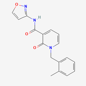 molecular formula C17H15N3O3 B2973778 N-(异恶唑-3-基)-1-(2-甲基苄基)-2-氧代-1,2-二氢吡啶-3-甲酰胺 CAS No. 1005300-60-6
