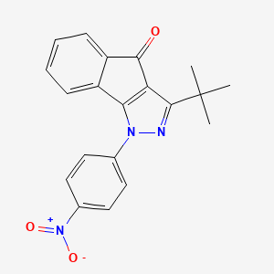 3-(Tert-butyl)-1-(4-nitrophenyl)indeno[2,3-d]pyrazol-4-one
