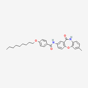 molecular formula C30H34N2O4 B2973799 N-(2-methyl-6-oxo-5H-benzo[b][1,4]benzoxazepin-8-yl)-4-nonoxybenzamide CAS No. 866156-22-1