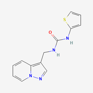 1-(Pyrazolo[1,5-a]pyridin-3-ylmethyl)-3-(thiophen-2-yl)urea