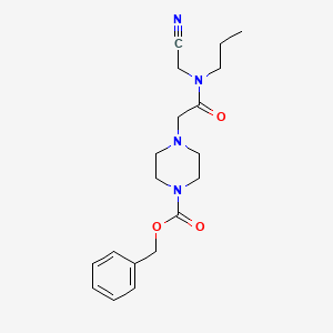 molecular formula C19H26N4O3 B2973823 Benzyl 4-{[(cyanomethyl)(propyl)carbamoyl]methyl}piperazine-1-carboxylate CAS No. 1375987-30-6