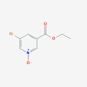 molecular formula C8H8BrNO3 B2973833 5-溴烟酸乙酯-1-氧化物 CAS No. 279248-42-9