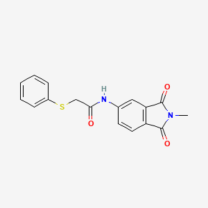 N-(2-methyl-1,3-dioxoisoindol-5-yl)-2-phenylsulfanylacetamide