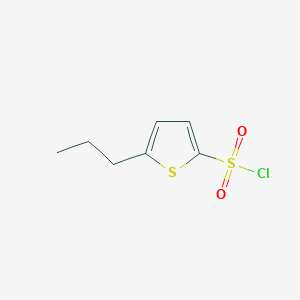 molecular formula C7H9ClO2S2 B2973857 5-丙基噻吩-2-磺酰氯 CAS No. 883146-08-5