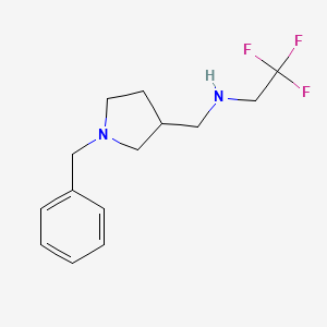 [(1-Benzylpyrrolidin-3-yl)methyl](2,2,2-trifluoroethyl)amine