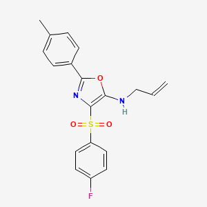 N-allyl-4-((4-fluorophenyl)sulfonyl)-2-(p-tolyl)oxazol-5-amine