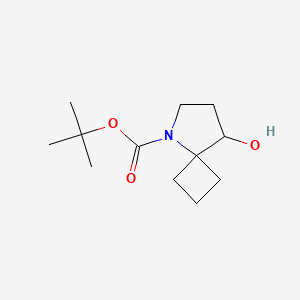 molecular formula C12H21NO3 B2973878 叔丁基8-羟基-5-氮杂螺[3.4]辛烷-5-羧酸酯 CAS No. 1955492-98-4