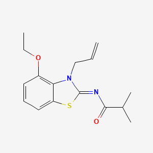 (Z)-N-(3-allyl-4-ethoxybenzo[d]thiazol-2(3H)-ylidene)isobutyramide