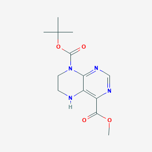 8-O-Tert-butyl 4-O-methyl 6,7-dihydro-5H-pteridine-4,8-dicarboxylate