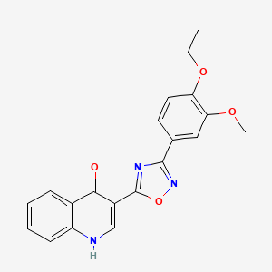 3-(3-(4-ethoxy-3-methoxyphenyl)-1,2,4-oxadiazol-5-yl)quinolin-4(1H)-one