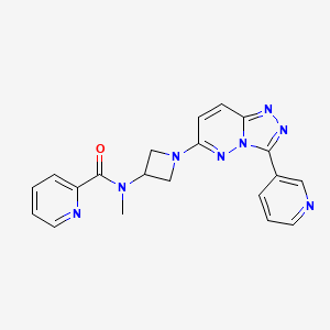 molecular formula C20H18N8O B2973922 N-Methyl-N-[1-(3-pyridin-3-yl-[1,2,4]triazolo[4,3-b]pyridazin-6-yl)azetidin-3-yl]pyridine-2-carboxamide CAS No. 2380184-75-6