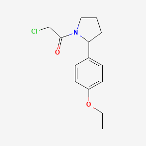 2-Chloro-1-[2-(4-ethoxyphenyl)pyrrolidin-1-yl]ethan-1-one
