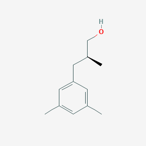 molecular formula C12H18O B2973933 (2S)-3-(3,5-Dimethylphenyl)-2-methylpropan-1-ol CAS No. 2248200-38-4