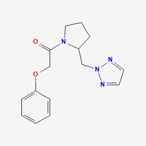 1-(2-((2H-1,2,3-triazol-2-yl)methyl)pyrrolidin-1-yl)-2-phenoxyethan-1-one