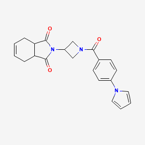 2-(1-(4-(1H-pyrrol-1-yl)benzoyl)azetidin-3-yl)-3a,4,7,7a-tetrahydro-1H-isoindole-1,3(2H)-dione