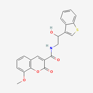 N-(2-(benzo[b]thiophen-3-yl)-2-hydroxyethyl)-8-methoxy-2-oxo-2H-chromene-3-carboxamide