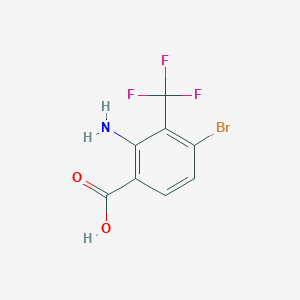 2-Amino-4-bromo-3-(trifluoromethyl)benzoic acid