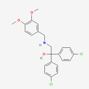 1,1-Bis(4-chlorophenyl)-2-[(3,4-dimethoxybenzyl)amino]-1-ethanol