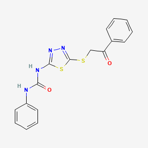 1-(5-Phenacylsulfanyl-1,3,4-thiadiazol-2-yl)-3-phenylurea