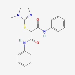 2-((1-methyl-1H-imidazol-2-yl)thio)-N1,N3-diphenylmalonamide