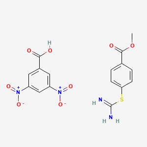 Methyl 4-(carbamimidoylsulfanyl)benzoate 3,5-Dinitrobenzoate