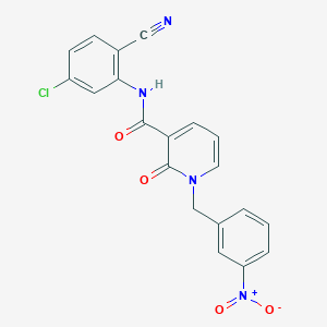 N-(5-chloro-2-cyanophenyl)-1-(3-nitrobenzyl)-2-oxo-1,2-dihydropyridine-3-carboxamide