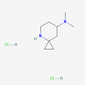 molecular formula C9H20Cl2N2 B2974015 N,N-Dimethyl-4-azaspiro[2.5]octan-7-amine dihydrochloride CAS No. 2230803-33-3