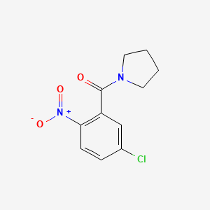 molecular formula C11H11ClN2O3 B2974021 1-(5-Chloro-2-nitrobenzoyl)pyrrolidine CAS No. 541542-37-4