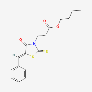 (Z)-butyl 3-(5-benzylidene-4-oxo-2-thioxothiazolidin-3-yl)propanoate