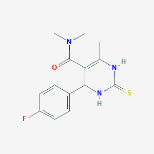 molecular formula C14H16FN3OS B297404 4-(4-fluorophenyl)-N,N,6-trimethyl-2-thioxo-1,2,3,4-tetrahydro-5-pyrimidinecarboxamide 