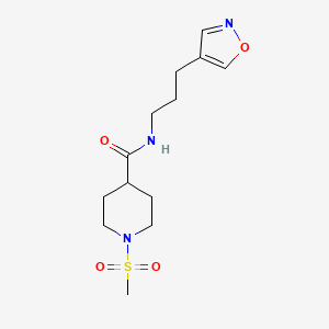 N-(3-(isoxazol-4-yl)propyl)-1-(methylsulfonyl)piperidine-4-carboxamide