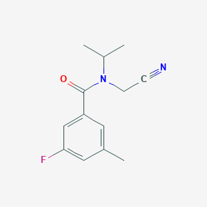 N-(cyanomethyl)-3-fluoro-5-methyl-N-(propan-2-yl)benzamide