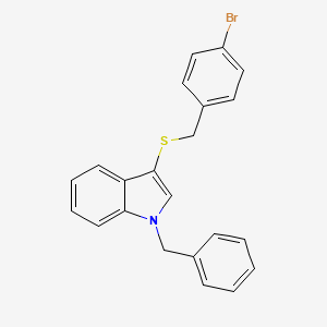 1-benzyl-3-((4-bromobenzyl)thio)-1H-indole