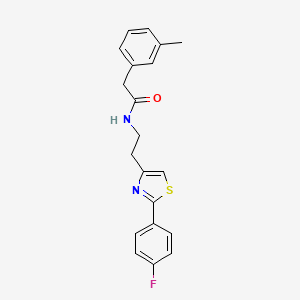 N-{2-[2-(4-fluorophenyl)-1,3-thiazol-4-yl]ethyl}-2-(3-methylphenyl)acetamide