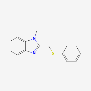 1-Methyl-2-(phenylsulfanylmethyl)benzimidazole