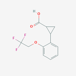 2-[2-(2,2,2-Trifluoroethoxy)phenyl]cyclopropane-1-carboxylic acid