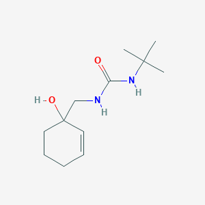 molecular formula C12H22N2O2 B2974100 3-叔丁基-1-[(1-羟基环己-2-烯-1-基)甲基]脲 CAS No. 2097893-75-7