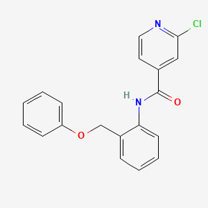 molecular formula C19H15ClN2O2 B2974102 2-chloro-N-[2-(phenoxymethyl)phenyl]pyridine-4-carboxamide CAS No. 1211206-42-6