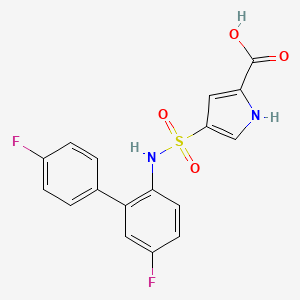 4-({4',5-difluoro-[1,1'-biphenyl]-2-yl}sulfamoyl)-1H-pyrrole-2-carboxylic acid