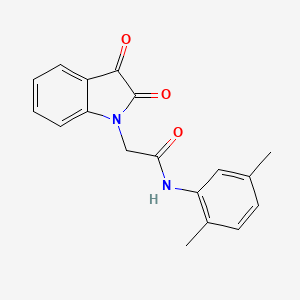 molecular formula C18H16N2O3 B2974112 N-(2,5-dimethylphenyl)-2-(2,3-dioxo-2,3-dihydro-1H-indol-1-yl)acetamide CAS No. 609797-25-3